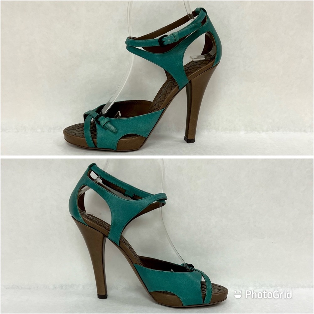 BOTTEGA VENETA Intrecciato Leather Sandal Shoes  EU 38.5 / US 8.5  New in Box - Picture 6 of 12